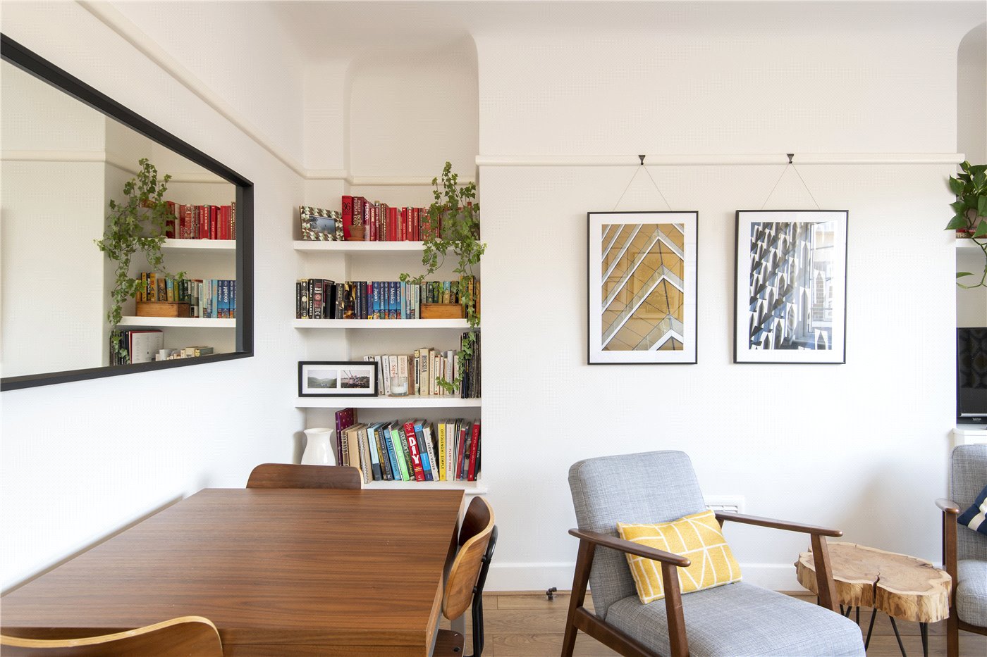 Dining and Bookshelf